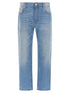 Moschino Straight Leg Jeans Light blue