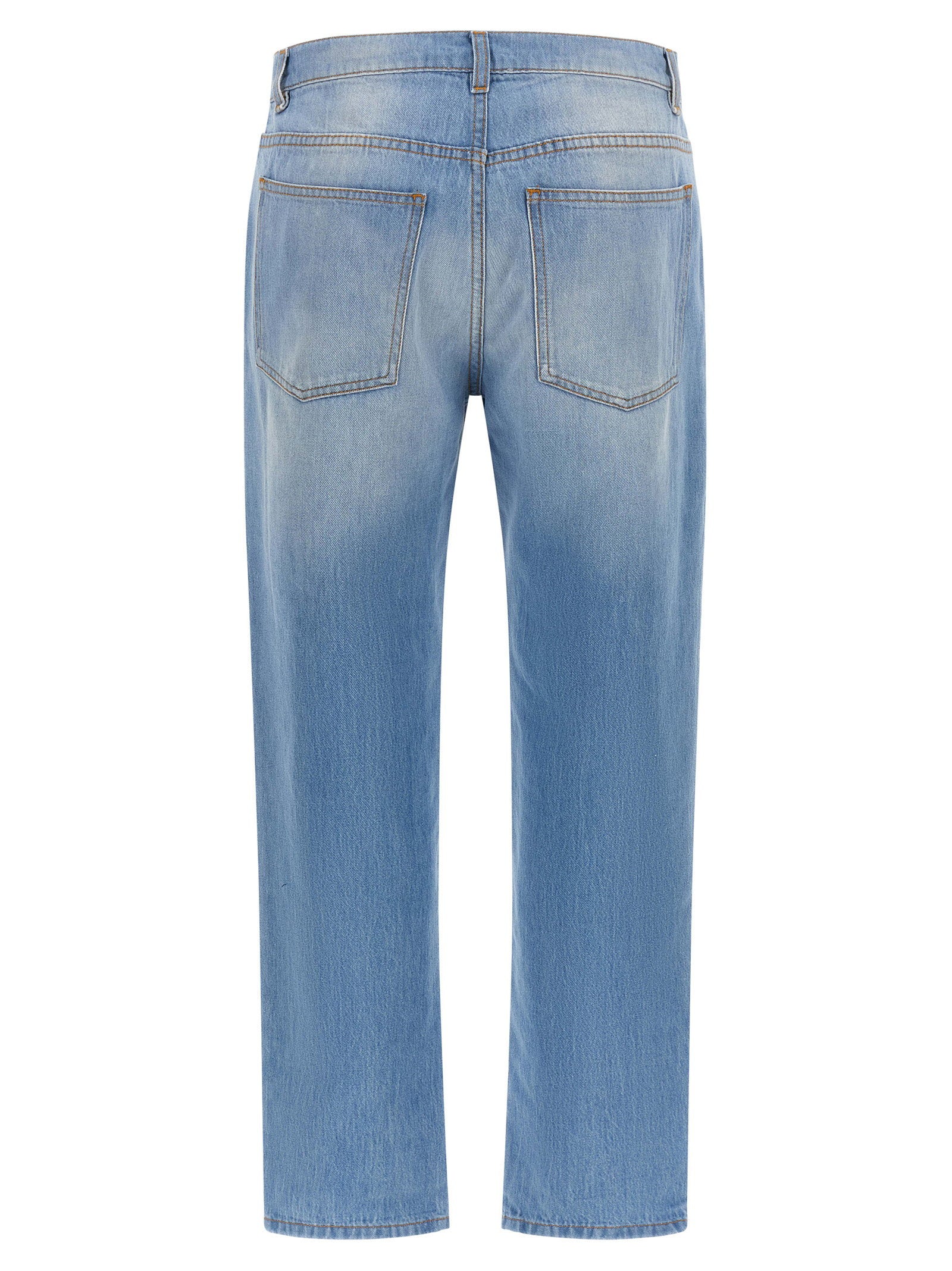 Moschino Straight Leg Jeans Light blue