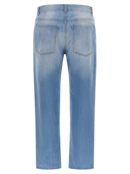 Moschino Straight Leg Jeans Light blue