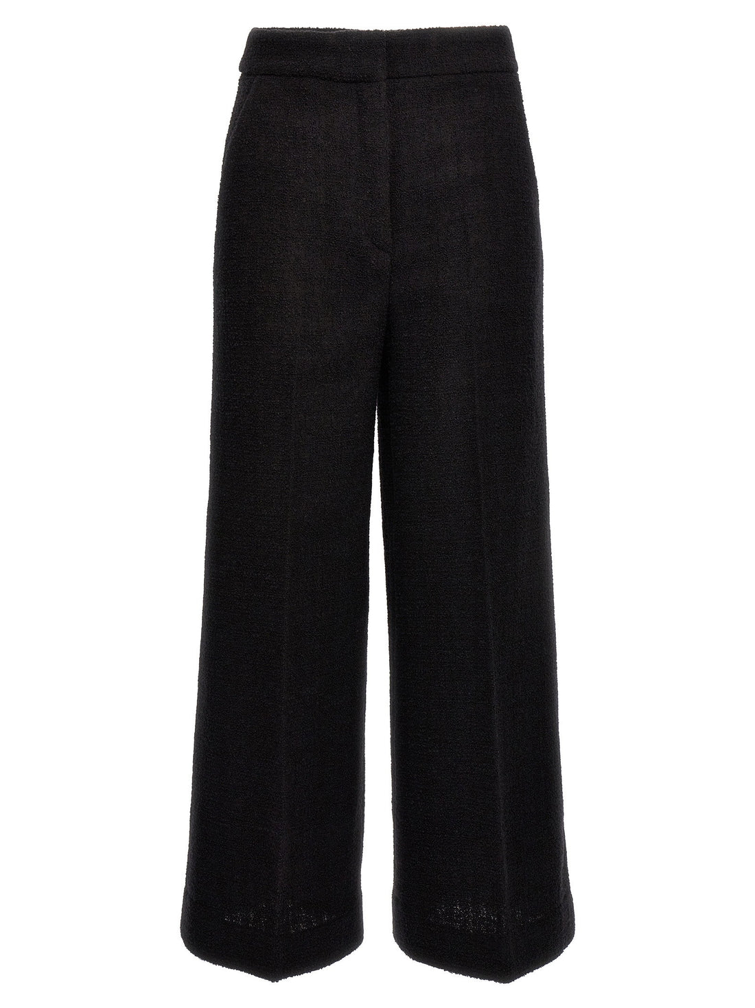Moschino Cropped Bouclè Pants Black