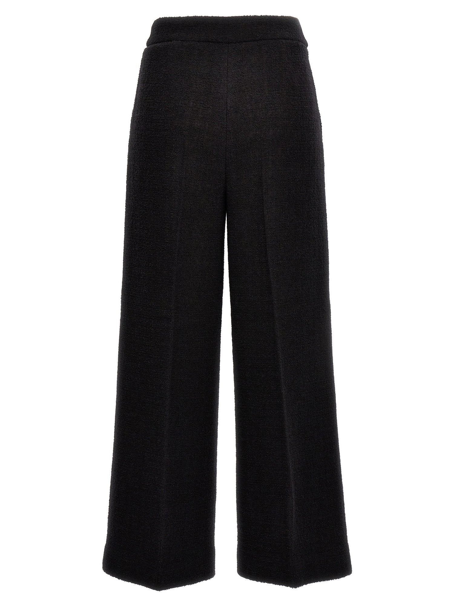 Moschino Cropped Bouclè Pants Black