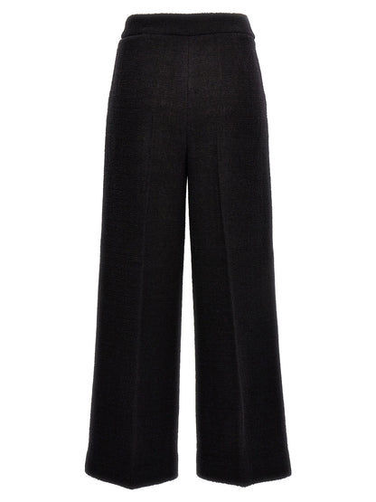 Moschino Cropped Bouclè Pants Black