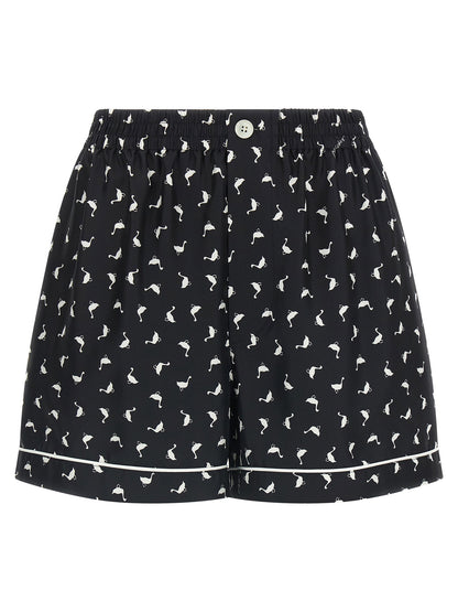 Moschino Oche Shorts White/black