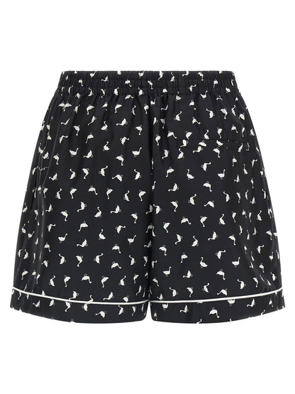 Moschino Oche Shorts White/black