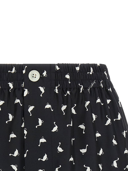 Moschino Oche Shorts White/black