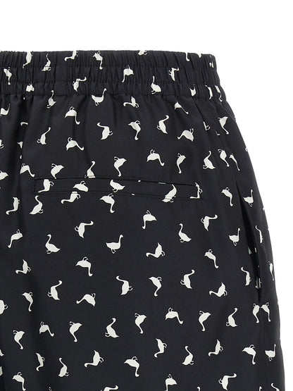 Moschino Oche Shorts White/black