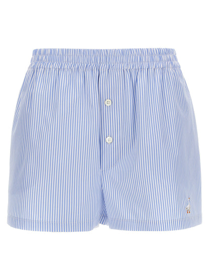 Moschino Poplin Shorts Light blue