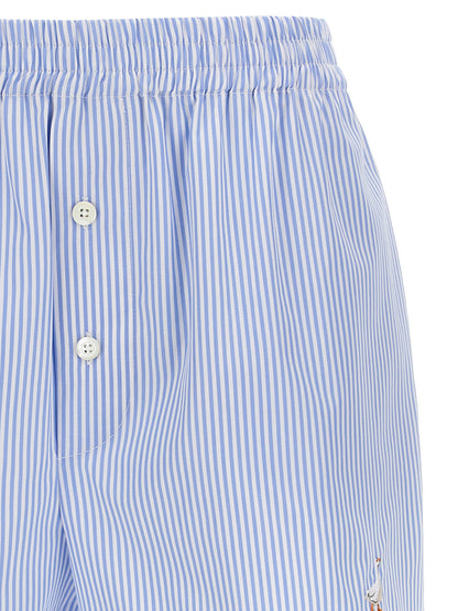 Moschino Poplin Shorts Light blue