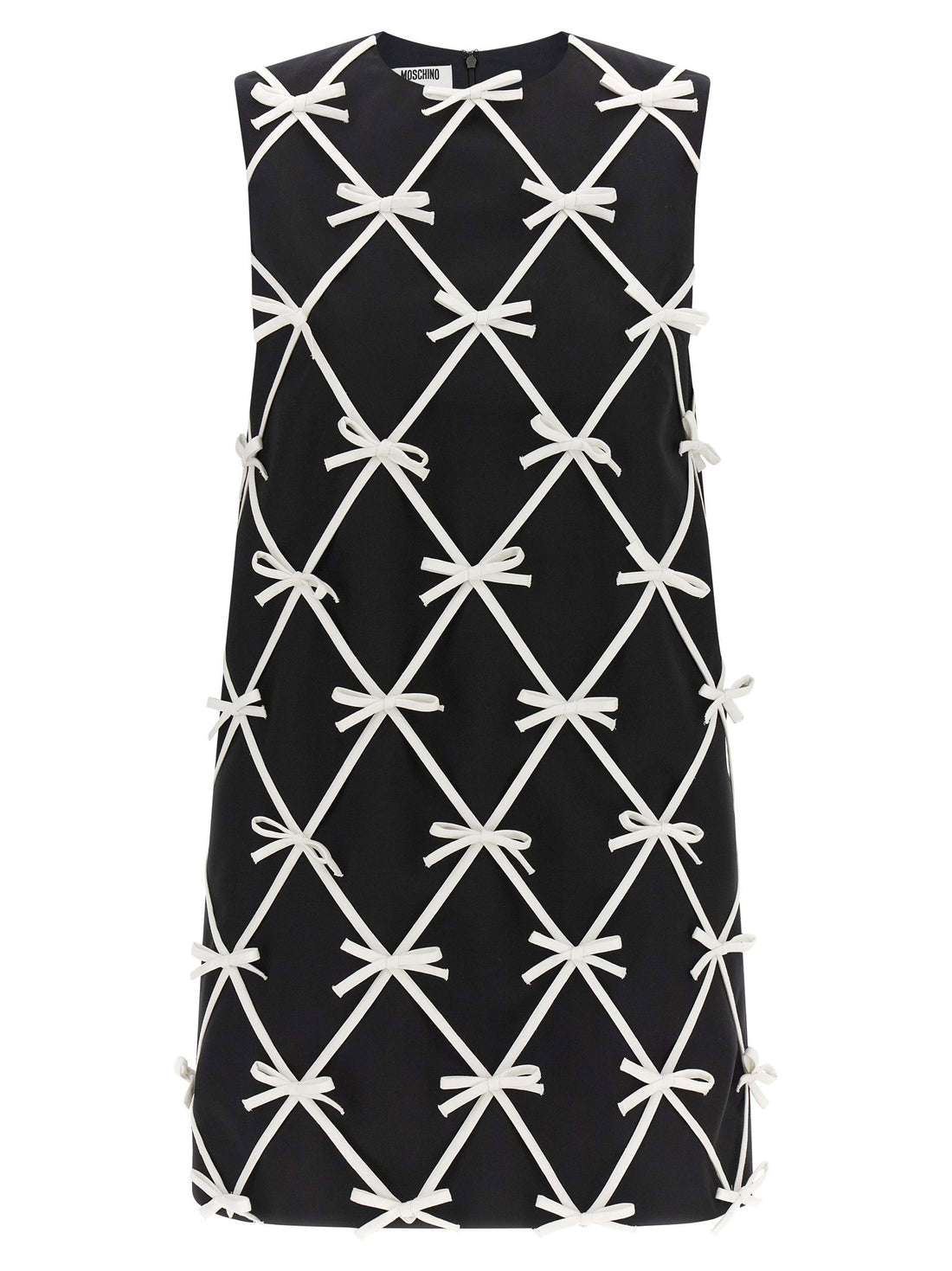 Moschino Bow Dress White/black