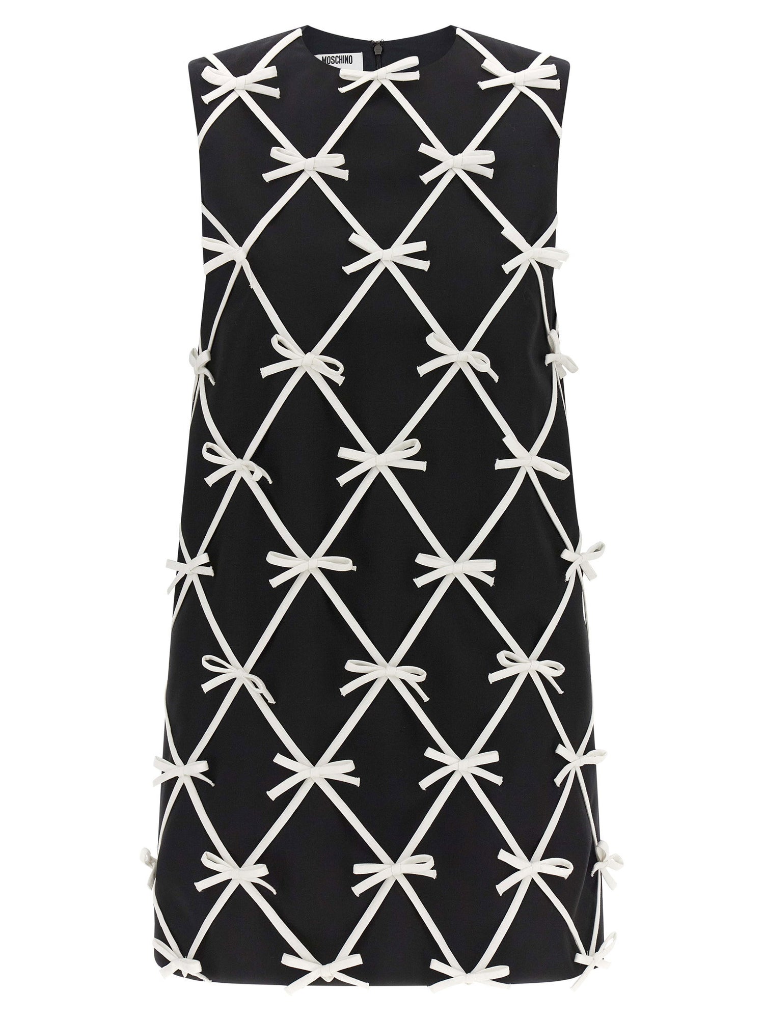 Moschino Bow Dress White/black