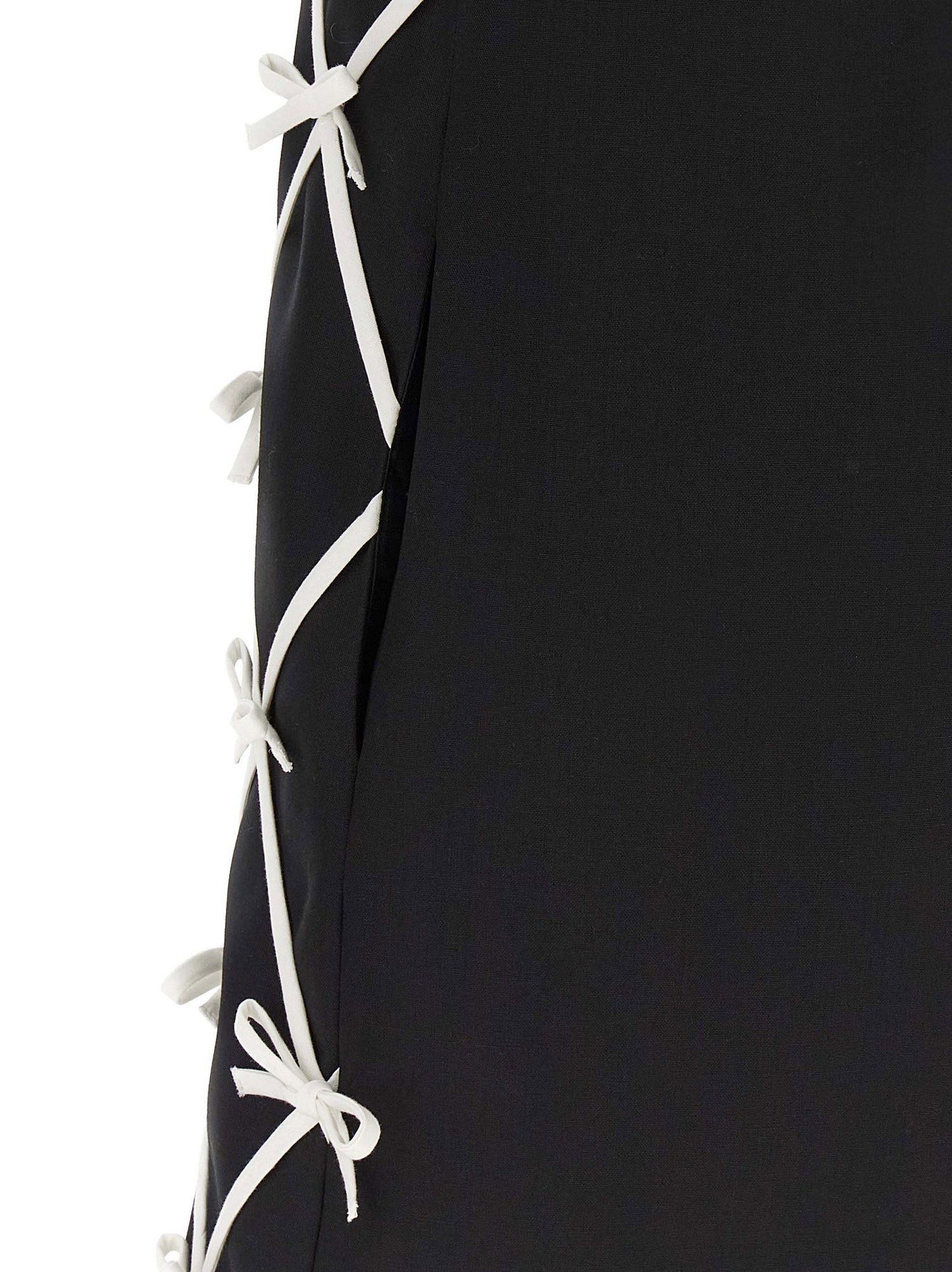 Moschino Bow Dress White/black