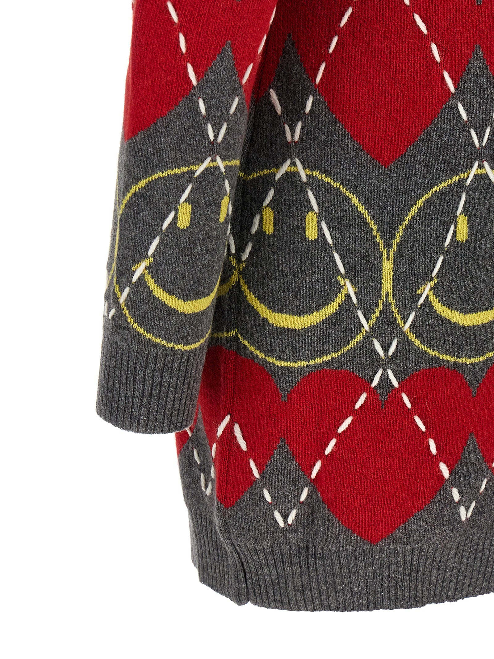 Moschino Smiley® Wool Dress Multicolor