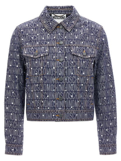 Moschino Logo Jacket Blue