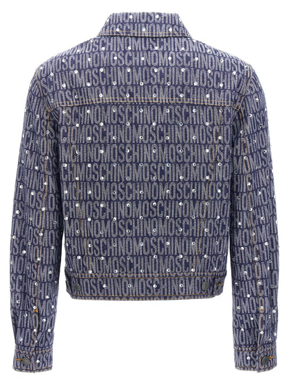 Moschino Logo Jacket Blue