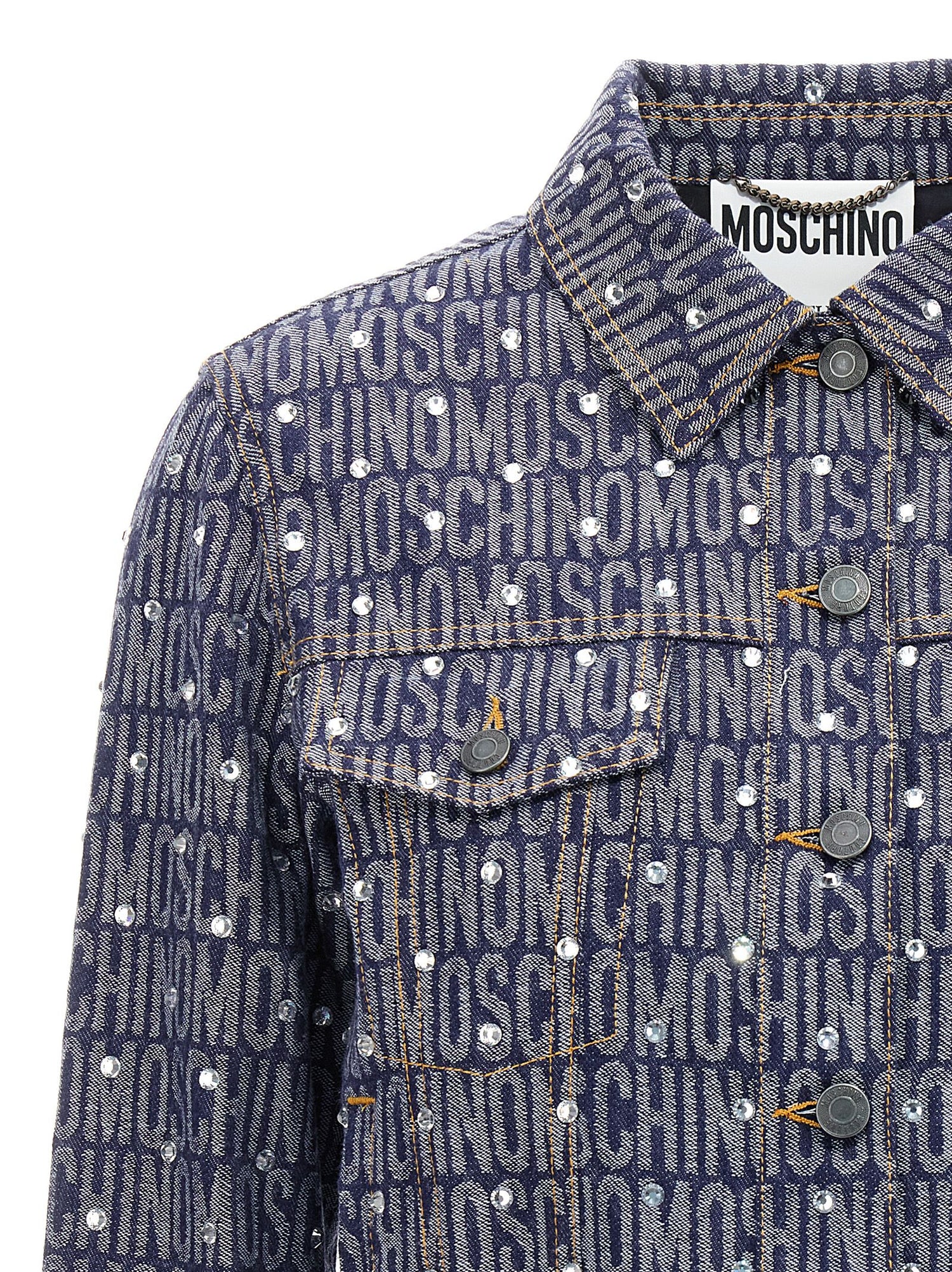 Moschino Logo Jacket Blue