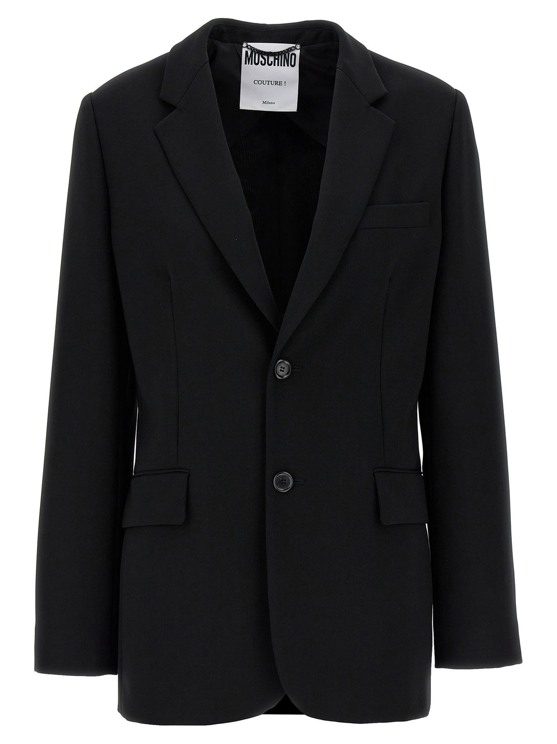Moschino Single-breasted Martingale Blazer Black