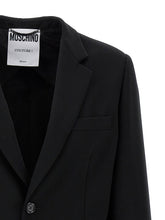 Moschino Single-breasted Martingale Blazer Black