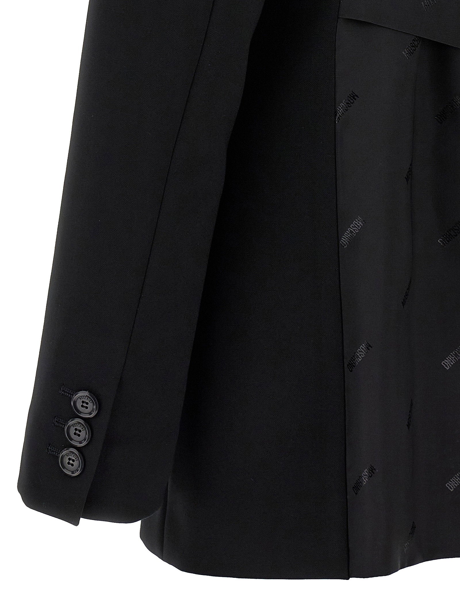Moschino Single-breasted Martingale Blazer Black