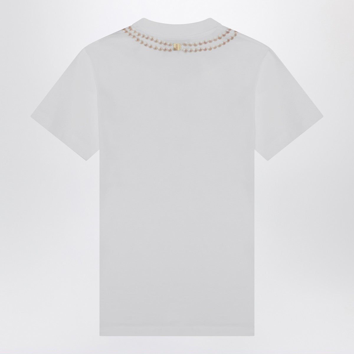 Moschino Breakfast Logo Cotton T-Shirt White
