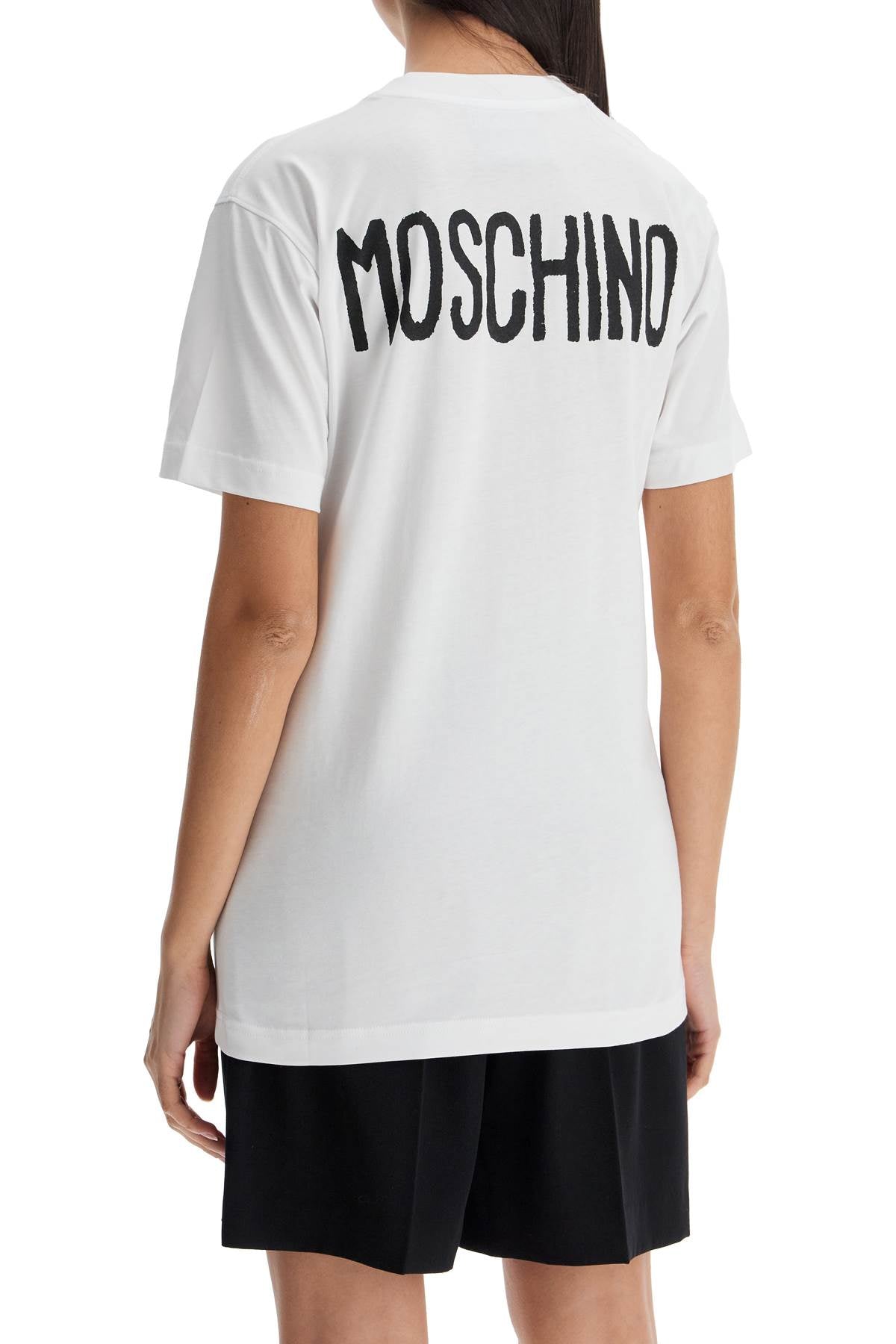 Moschino t-shirt with lettering print white