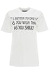 Moschino t-shirt with lettering print white