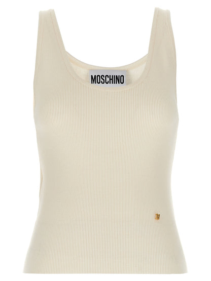 Moschino Knit Top White