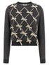 Moschino Bow Sweater Gray