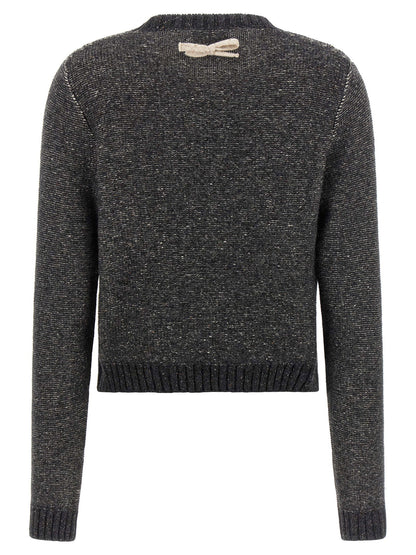 Moschino Bow Sweater Gray