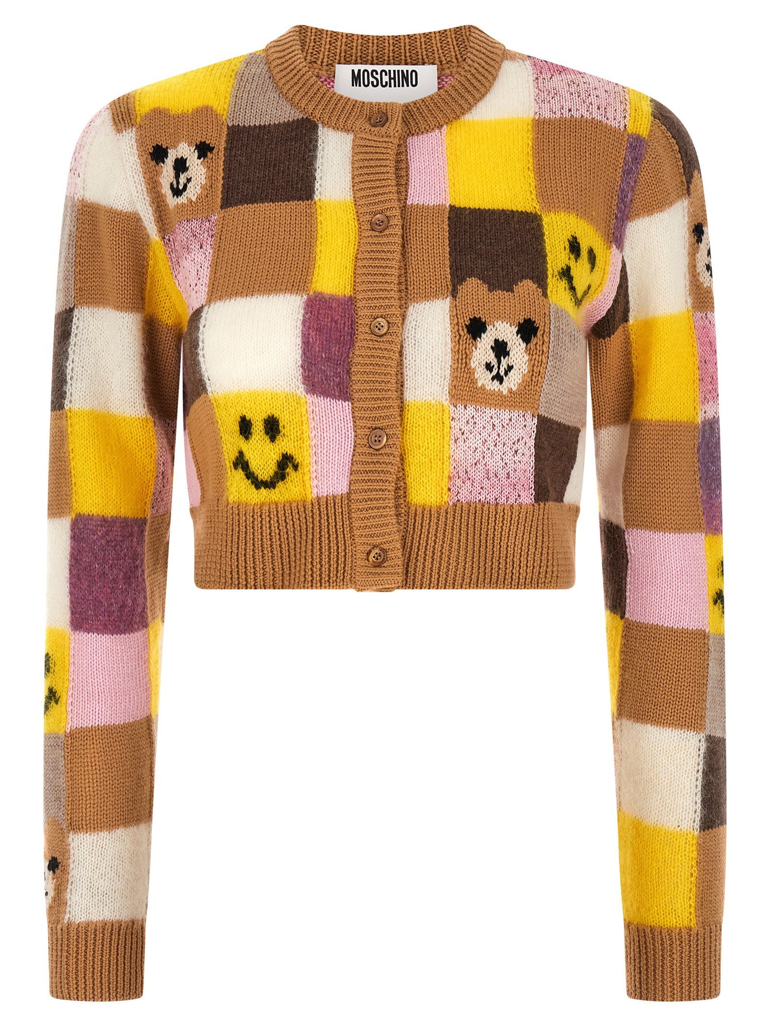 Smiley® E Moschino Teddy Bear Cardigan Multicolor