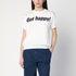 Moschino Get Happy White Cotton Intarsia T-Shirt White