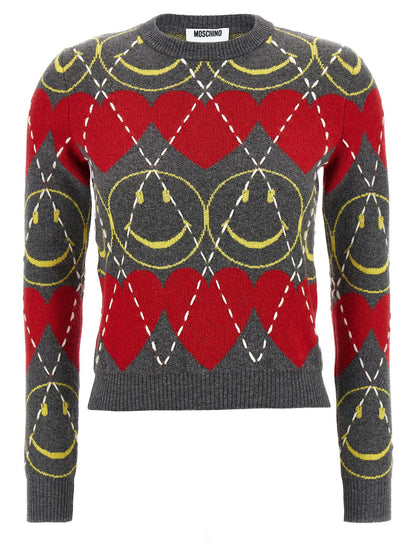 Moschino Smiley Sweater Multicolor