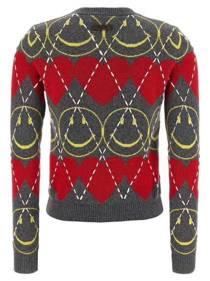 Moschino Smiley Sweater Multicolor
