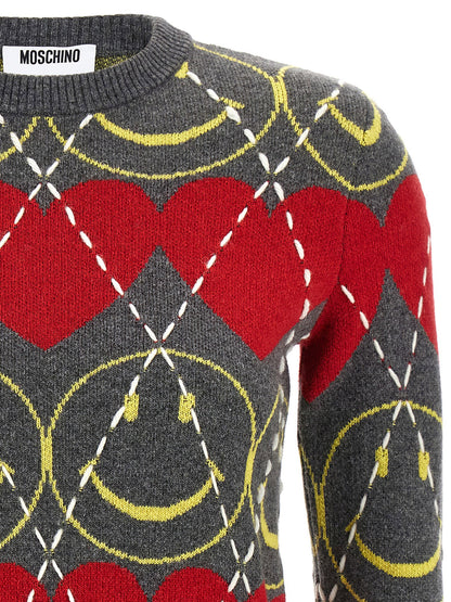 Moschino Smiley Sweater Multicolor