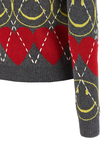 Moschino Smiley Sweater Multicolor