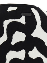 Moschino Zebra Intarsia Sweater Black  