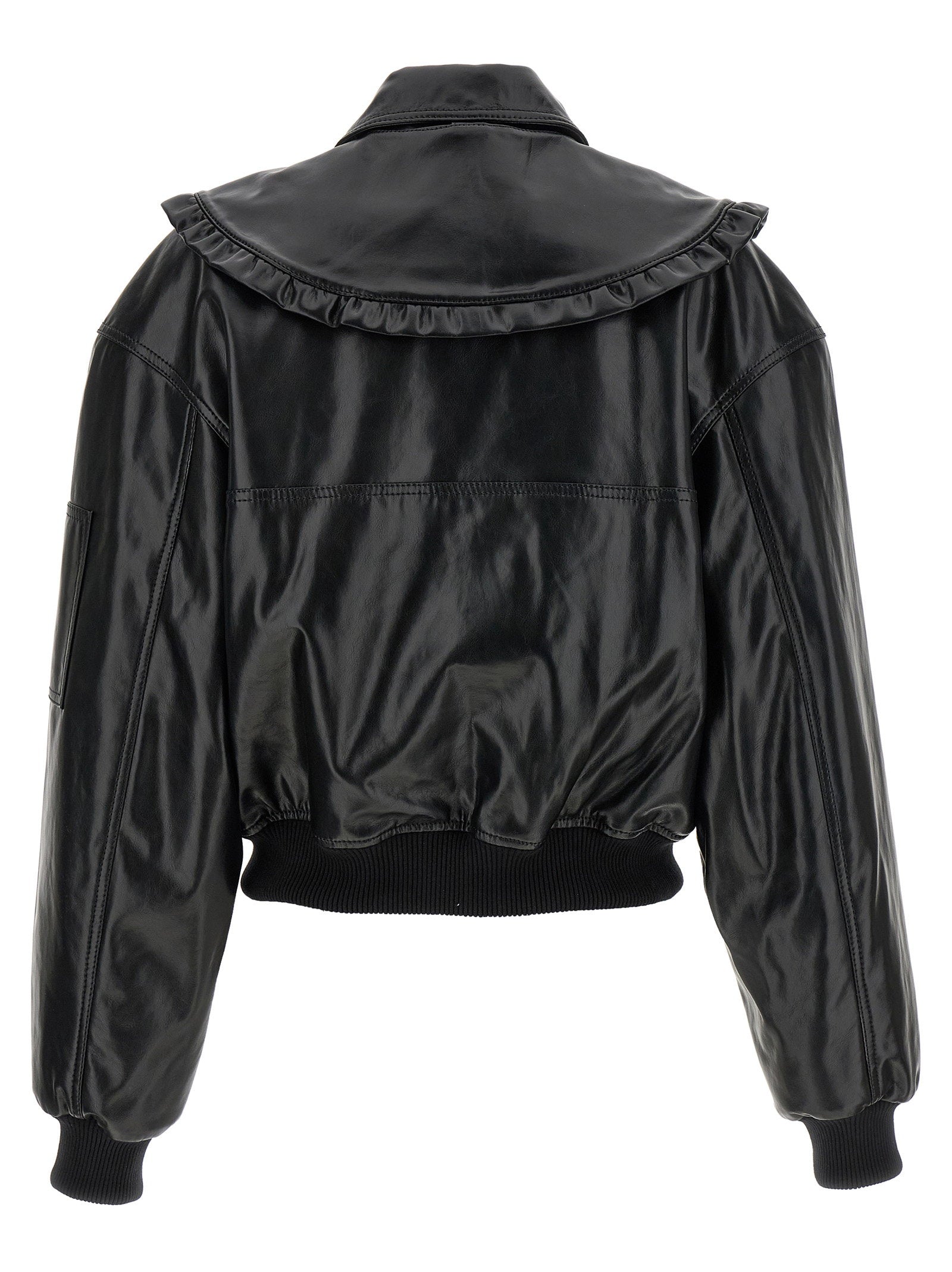 Ganni 7093 Future Bomber Jacket Black