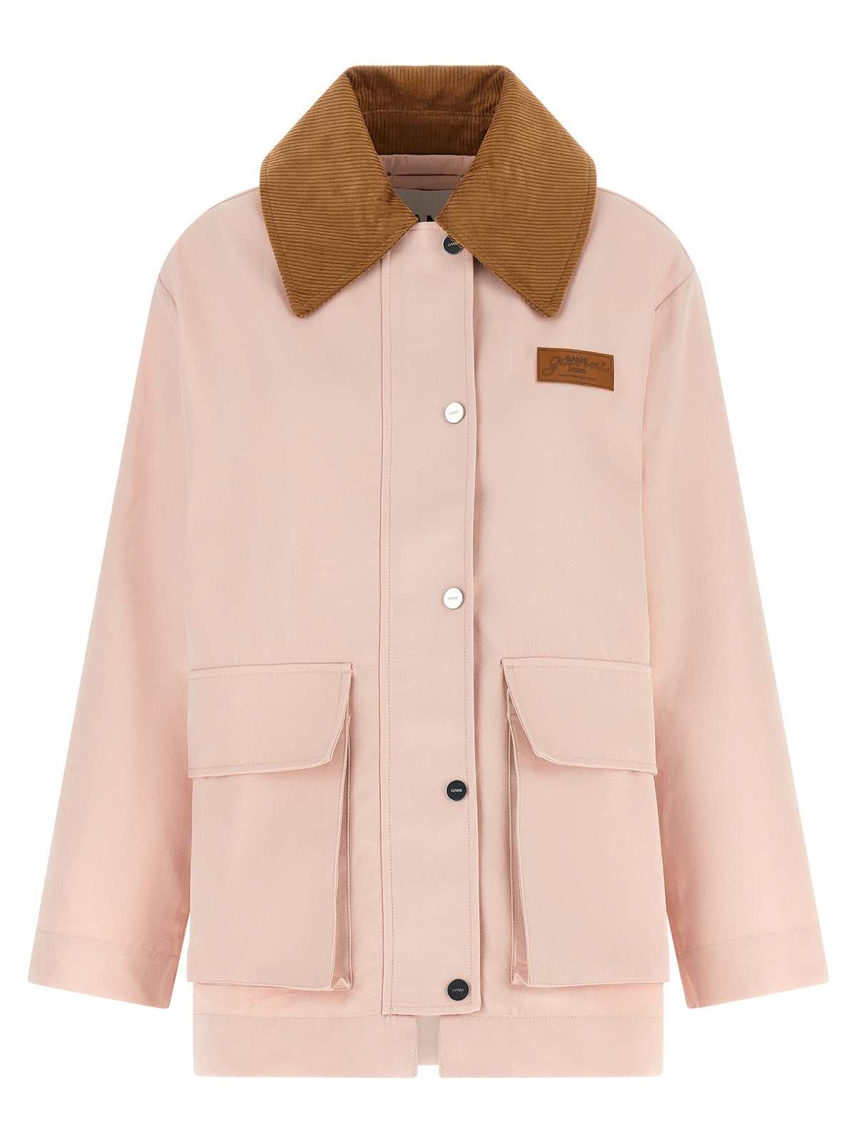 Ganni Twill Jacket Pink