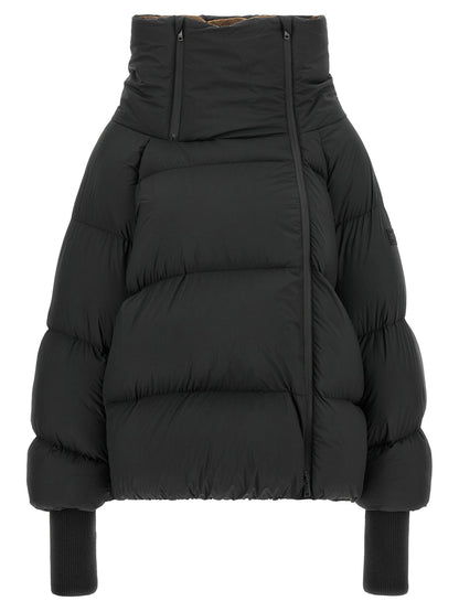 Ganni Future Nylon Down Jacket Gray