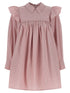 Ganni Striped Dress Pink