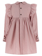 Ganni Striped Dress Pink