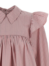 Ganni Striped Dress Pink