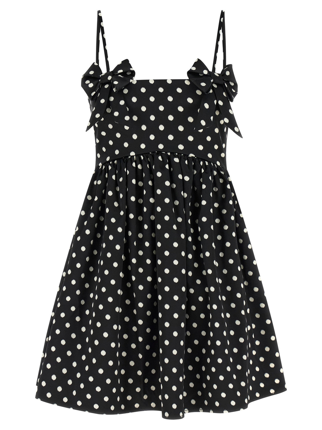Ganni Polka Dot Dress Black