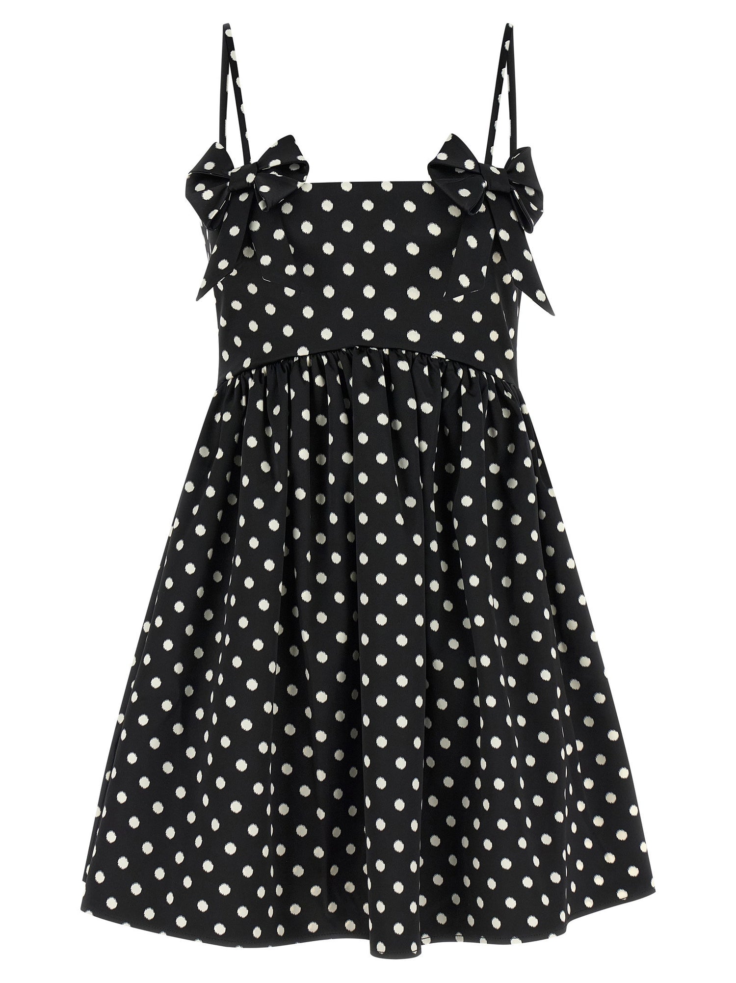 Ganni Polka Dot Dress Black