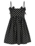 Ganni Polka Dot Dress Black