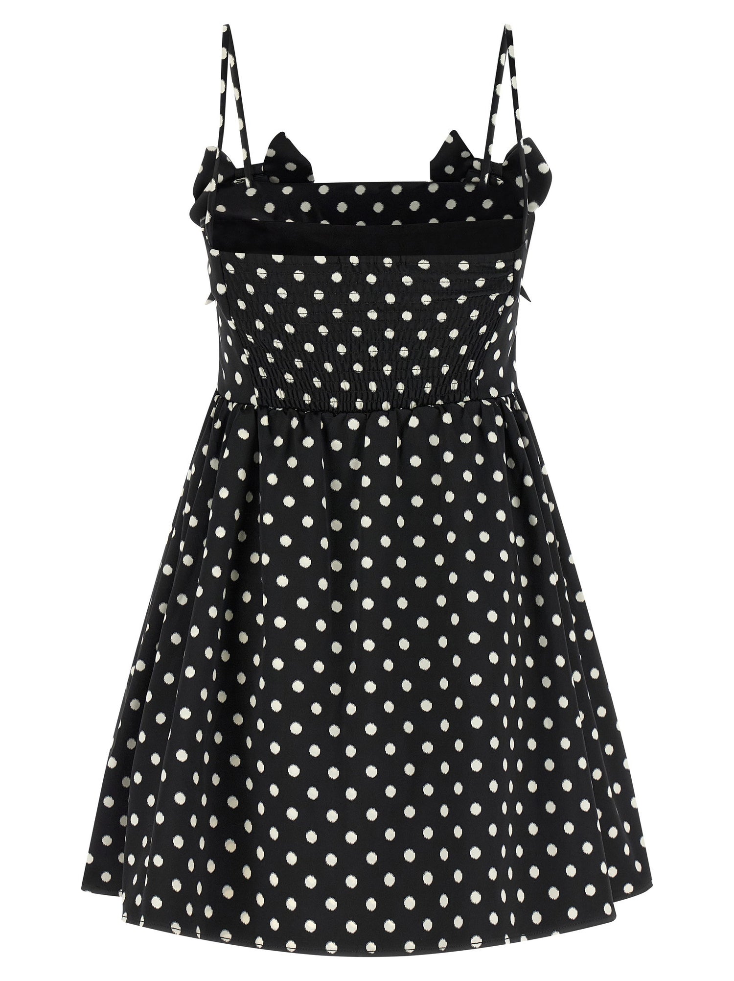 Ganni Polka Dot Dress Black