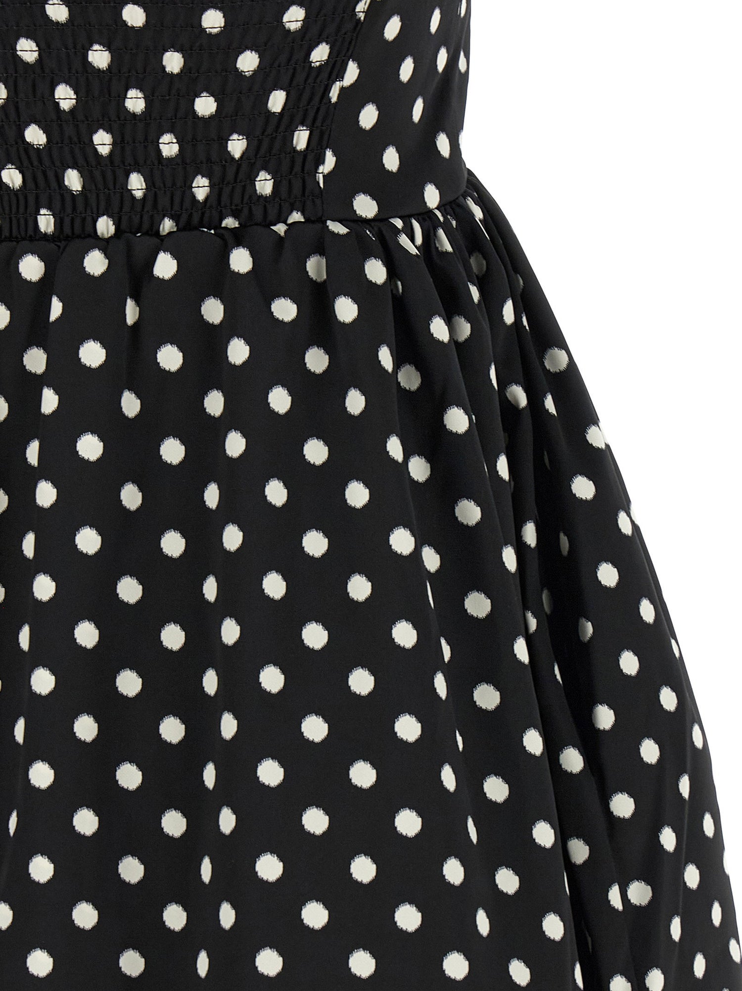 Ganni Polka Dot Dress Black