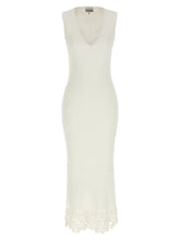 Ganni Cotton Crochet Dress White