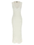 Ganni Cotton Crochet Dress White