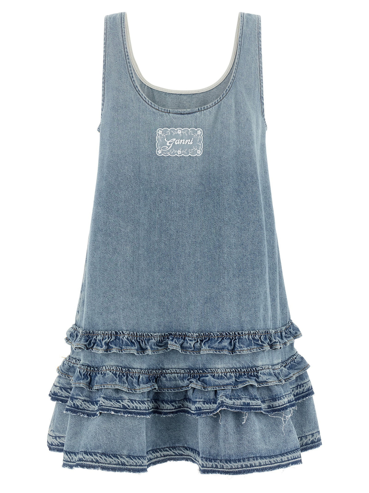 Ganni Denim Dress Light blue