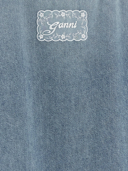 Ganni Denim Dress Light blue